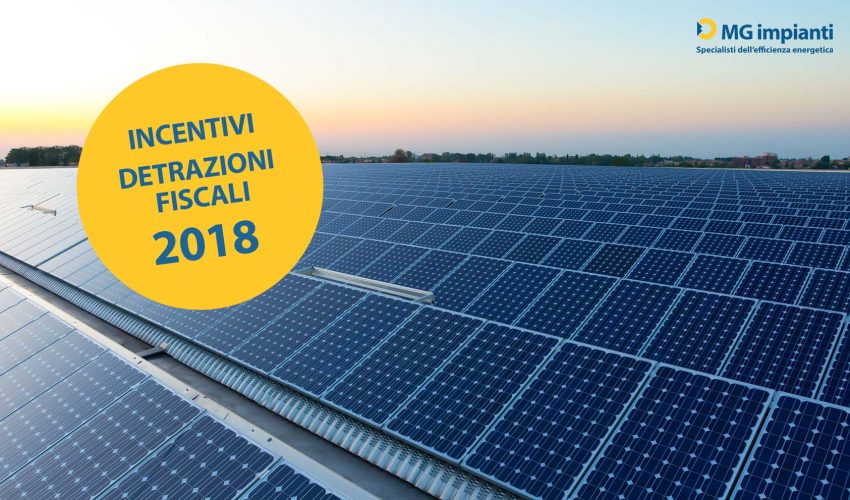 incentivi 2018 fotovoltaico